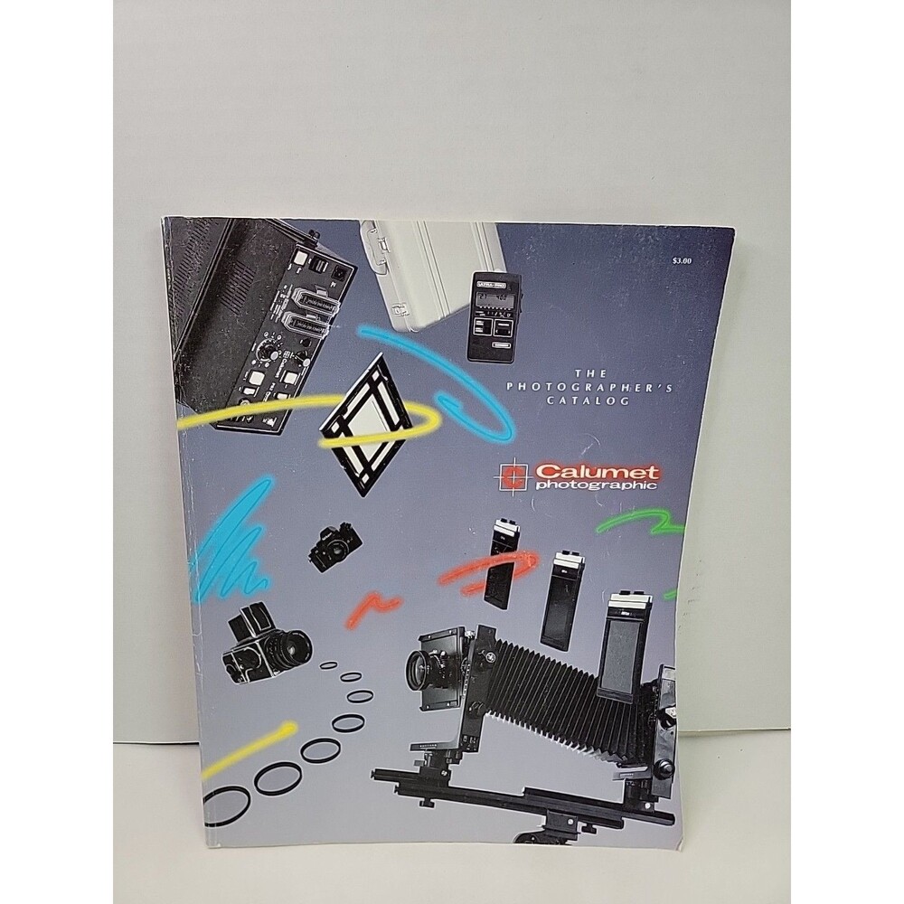 Vintage 1987 Calumet Photographer’s Catalog Large Format Camera Accessories